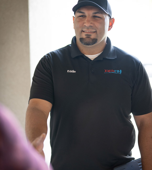 technician meeting client